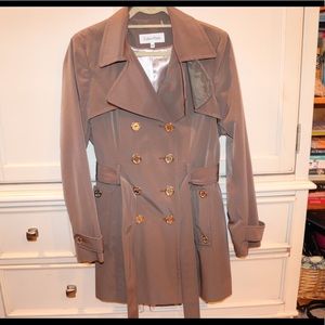 Tan Calvin Klein Raincoat